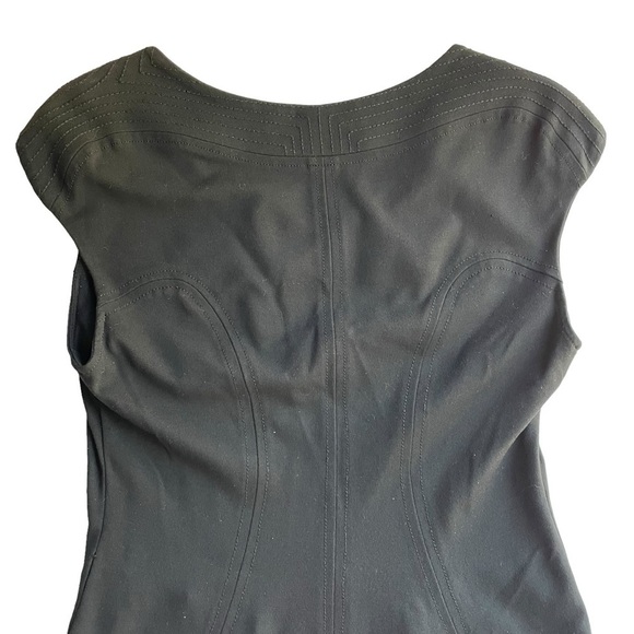 DVF Diane Von Furstenberg Manette Sheath Dress Black Size 6 Small Scoop neck - Picture 10 of 13